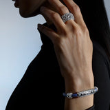 Bracelet Amphora, White Gold, 166 Diamonds