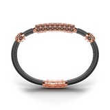 Double Bracelet Gladius, Red Gold, 37 Diamonds