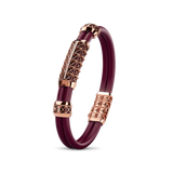 Double Bracelet Gladius, Red Gold, 29 Diamonds