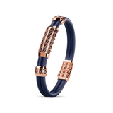 Double Bracelet Gladius, Red Gold, 87 Diamonds