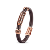 Double Bracelet Gladius, Red Gold, 87 Diamonds