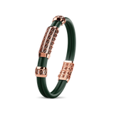 Double Bracelet Gladius, Red Gold, 87 Diamonds