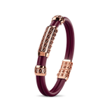 Double Bracelet Gladius, Red Gold, 87 Diamonds