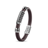 Double Bracelet Gladius, White Gold, 29 Diamonds