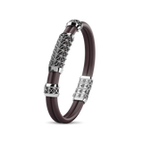 Double Bracelet Gladius, White Gold