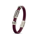 Double Bracelet Gladius, Platinum, 63 Diamonds