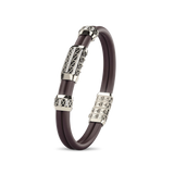 Double Bracelet Gladius, Platinum, 63 Diamonds