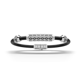 Single Bracelet Gladius, White Gold, 29 Diamonds