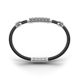 Single Bracelet Gladius, White Gold, 29 Diamonds