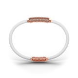 Single Bracelet Amphora, Red Gold, 58 Diamonds