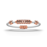 Single Bracelet Amphora, Red Gold, 70 Diamonds