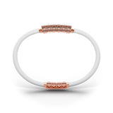 Single Bracelet Amphora, Red Gold, 70 Diamonds