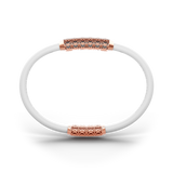 Single Bracelet Amphora, Red Gold, 82 Diamonds