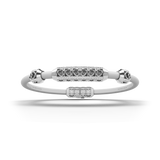 Single Bracelet Amphora, White Gold, 58 Diamonds