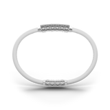 Single Bracelet Amphora, White Gold, 58 Diamonds