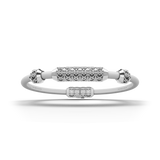 Single Bracelet Amphora, White Gold