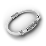 Single Bracelet Amphora, White Gold
