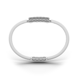 Single Bracelet Amphora, White Gold