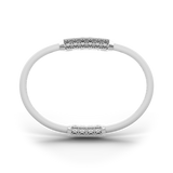 Single Bracelet Amphora, White Gold, 70 Diamonds