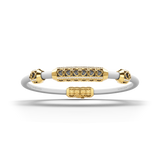 Single Bracelet Amphora, Yellow Gold, 58 Diamonds
