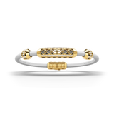 Single Bracelet Amphora, Yellow Gold, 70 Diamonds