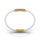 Single Bracelet Amphora, Yellow Gold, 70 Diamonds