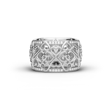 Ring Amphora, White Gold, 70 Diamonds