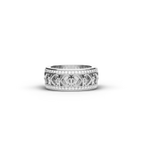 Ring Amphora, White Gold, 100 Diamonds