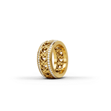 Ring Amphora, Yellow Gold, 100 Diamonds