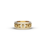 Ring Amphora, Yellow Gold, 106 Diamonds