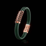 Double Bracelet Gladius, Red Gold, 23 Diamonds