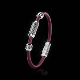 Single Bracelet Gladius, White Gold, 21 Diamonds