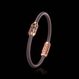 Single Bracelet Amphora, Red Gold, 16 Diamonds