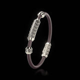Single Bracelet Gladius, Platinum, 29 Diamonds