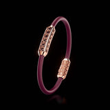 Single Bracelet Amphora, Red Gold, 46 Diamonds