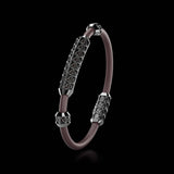 Single Bracelet Gladius, White Gold Coated