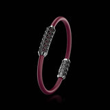 Single Bracelet Gladius, White Gold Coated