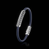 Single Bracelet Gladius, White Gold, 31 Diamonds