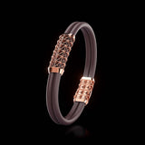 Double Bracelet Gladius, Red Gold