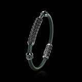 Single Bracelet Gladius, White Gold Coated