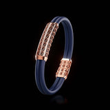 Double Bracelet Gladius, Red Gold, 93 Diamonds