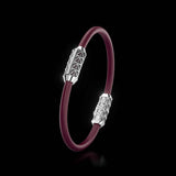 Single Bracelet Gladius, White Gold, 15 Diamonds