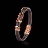 Double Bracelet Gladius, Red Gold