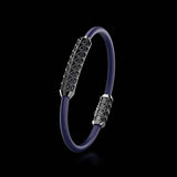 Single Bracelet Gladius, White Gold Coated