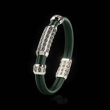 Double Bracelet Gladius, Platinum, 87 Diamonds