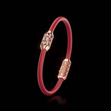 Single Bracelet Amphora, Red Gold, 28 Diamonds