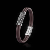 Double Bracelet Gladius, White Gold