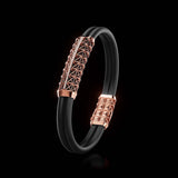 Double Bracelet Gladius, Red Gold, 31 Diamonds