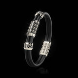Double Bracelet Gladius, Platinum, 21 Diamonds