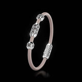 Single Bracelet Amphora, White Gold, 28 Diamonds
